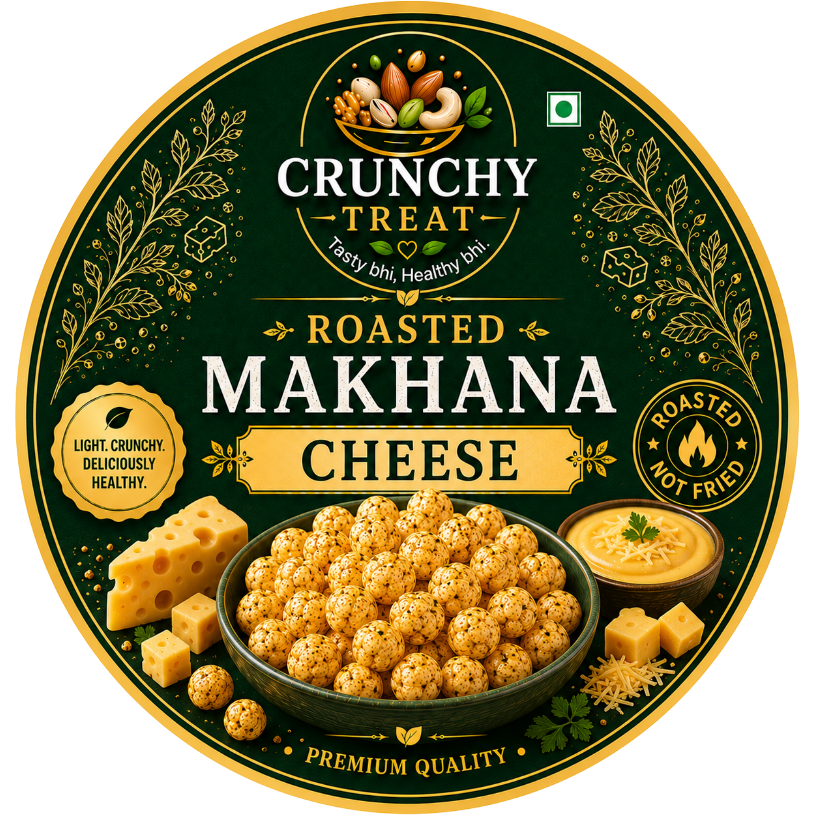 Roasted Makhana Cheese