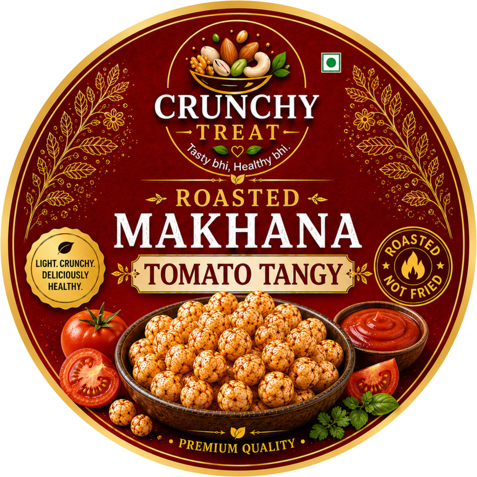 Roasted Makhana Tomato Tangy